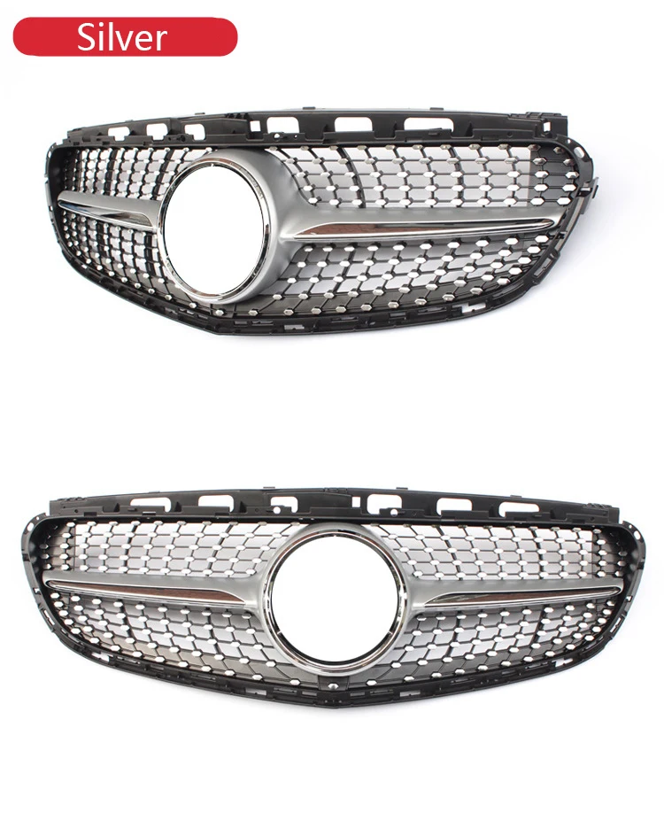W212 Diamond Style Grill Car Exterior Accessories Front Bumper Grille For 2013-2015 Mercedes Benz E Class W212 LCI