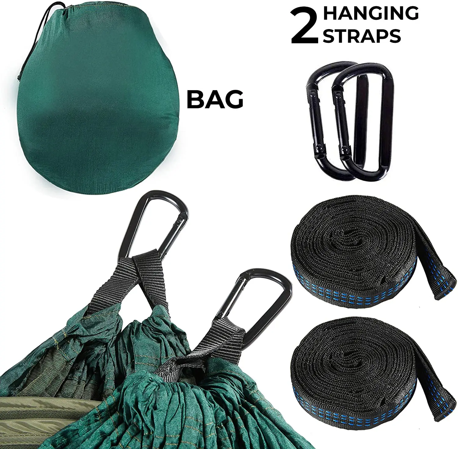 OEM/ODM Adjustable Hammock With Mosquito Net Outdoor Camping Hammock Swings with well-designed pockets