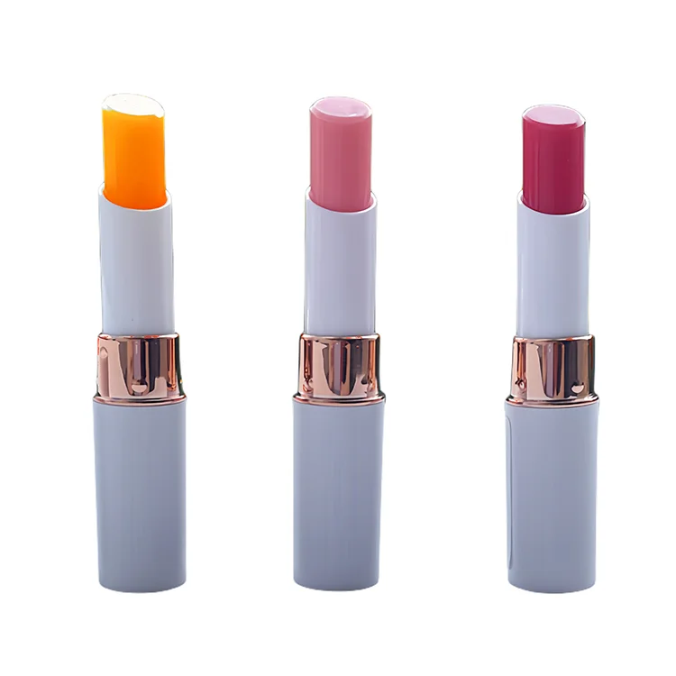 Wholesale Private Label Custom Logo Box Cosmetics  Natural Fruit Treatment Moisturizing Vegan Tint Pink Lip Balm Gloss Stick