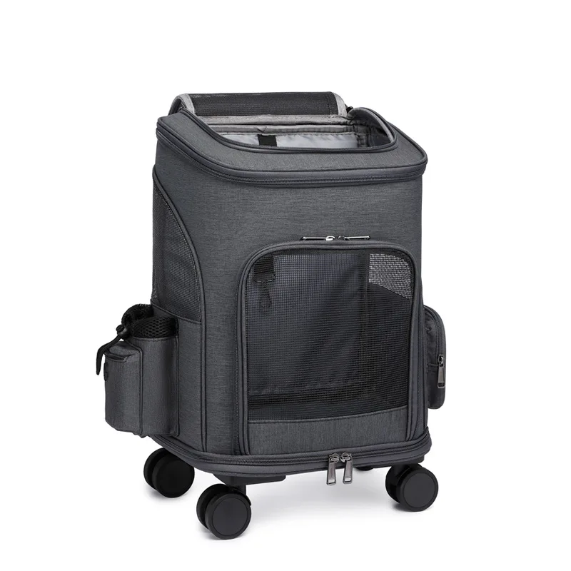 Portable Folding Travel Trolley Cat Puppy Bag Pet Cages Carriers for Cats