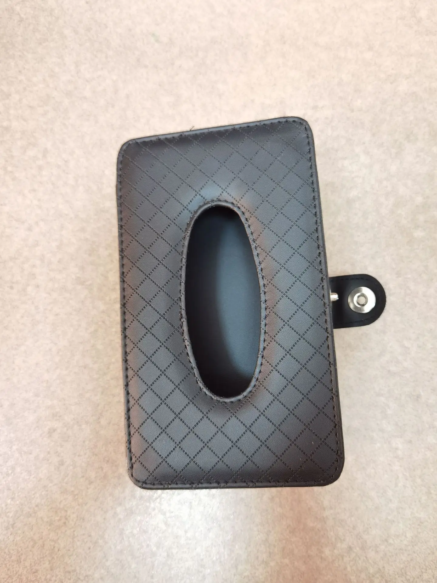 Car Accessories Leather Napkin Case Seat Back Hanging Paper Towel Clip Tissue Box Visor Holder For Woman Man