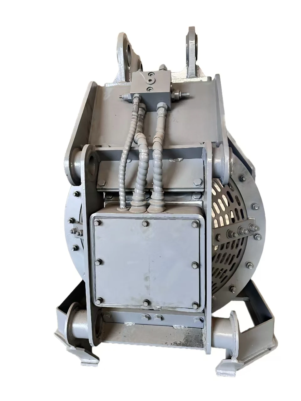 Customized Carbon Steel Grey Rotary Screening Sieve Bucket for 5Tons 6 Tons Excavator Convenient Rock Screening