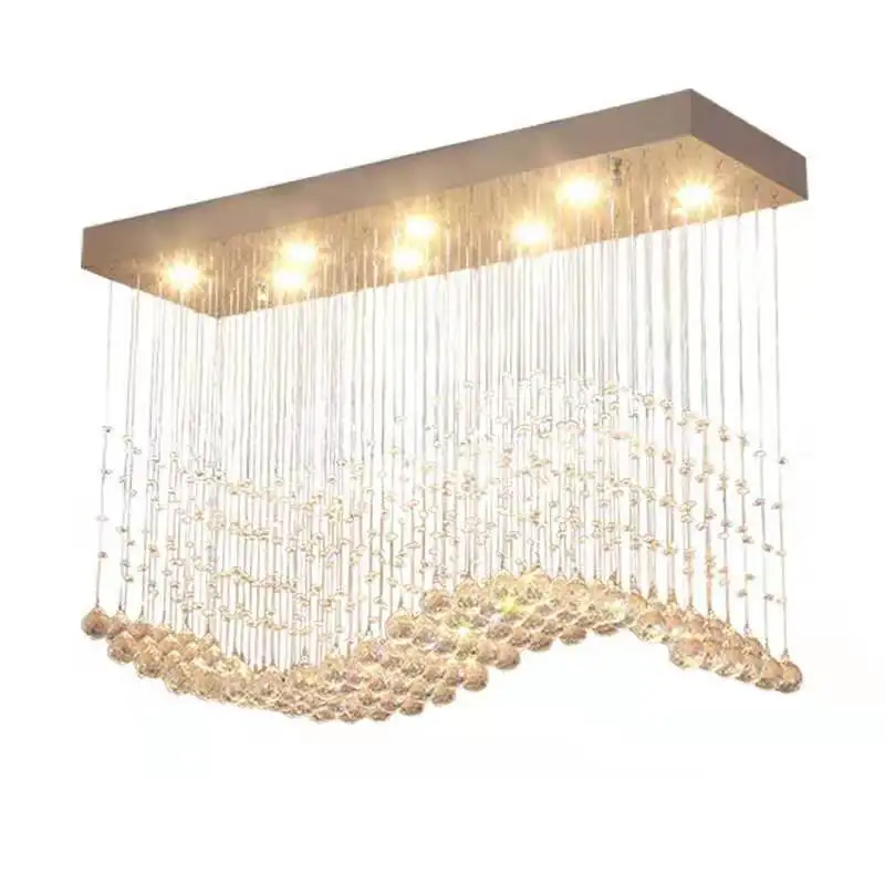 Modern ceiling crystal chandelier led fiber optic chandelier dining room lighting chandelier
