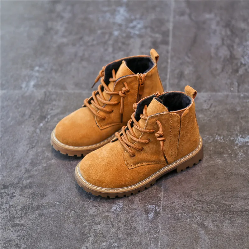 B22760A осень 2021 кожаные детские зимние ботинки для девочек хлопковая обувь для мальчиков кожаные ботинки для малышей