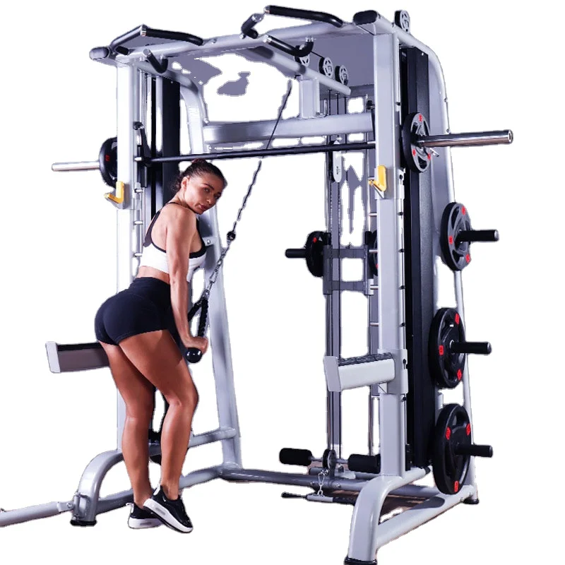 Most Popular Wholesale Home Gym Heavy Duty Multi Functional Cable Crossover Gym Smith Machine for safe