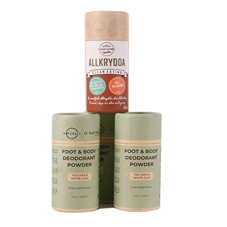 Biodegradable Printing Cardboard Food Bulk Tea Coffee beans Powder Packaging Paper Tube