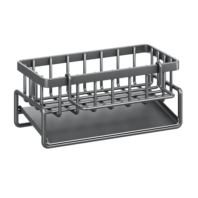 New Design Storage Holders Racks Spice Racks Kitchen Sink Organizers With Sliding Drawer Drain Basket Kitchen rack with rag bar