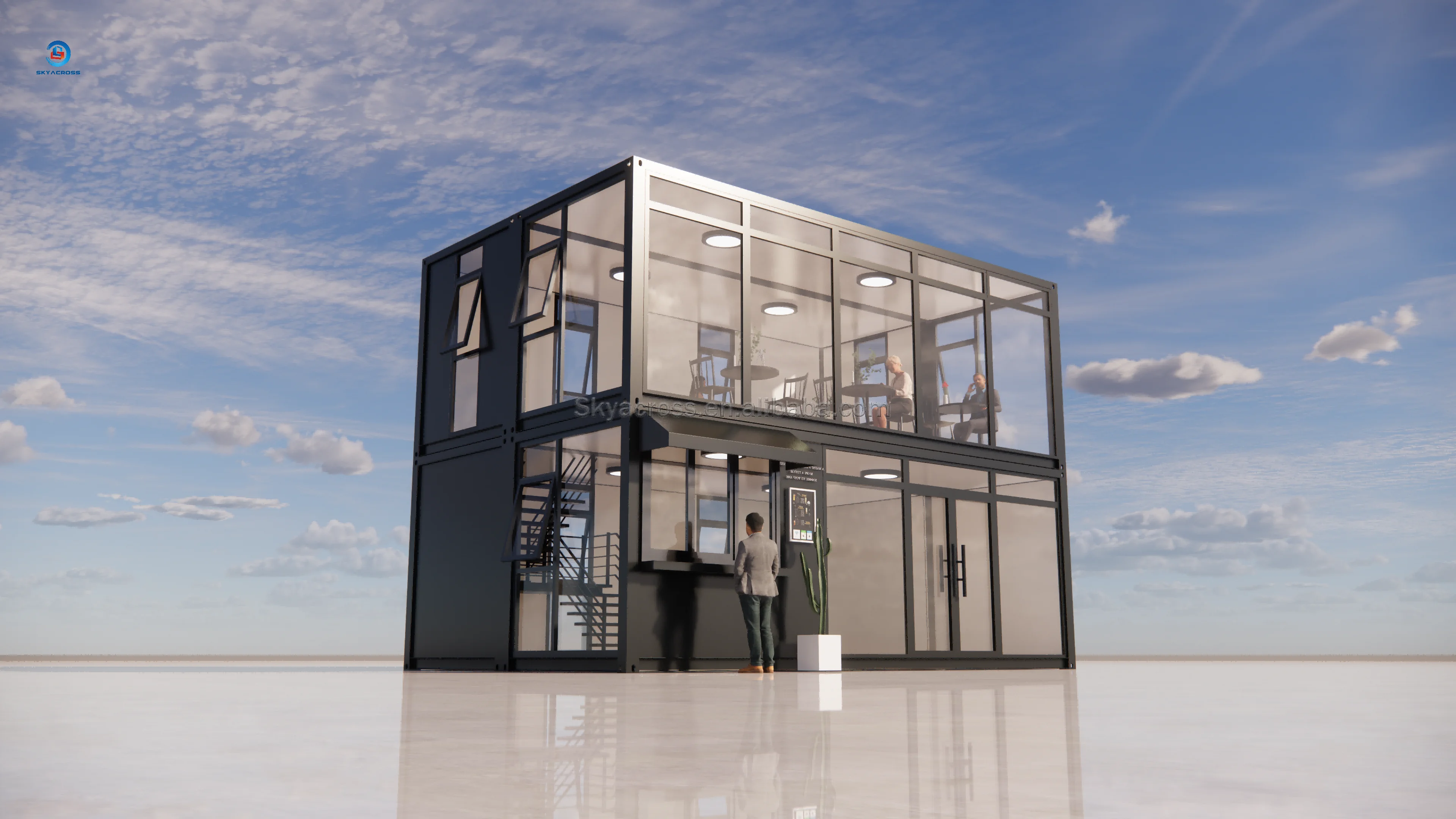 Supplier Prefab Container Cafe Home Coffee Shop Restaurant Fast Food Hospital Prefabricated House Kiosk For Shopping