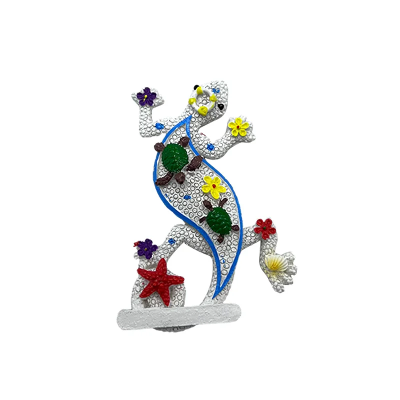 Custom Theme Resin Handicraft Refrigerator Tourist Souvenir Magnet with Magnetic Sticker Fridge Magnets