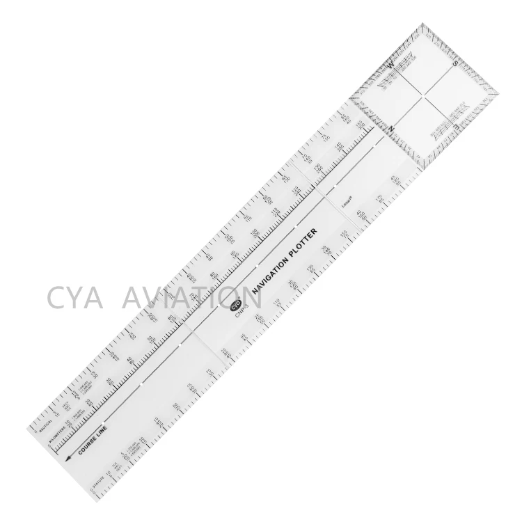 Plastic Pocket size Foldable Pilots Student Ruler  Folding Navigation Plotter CNP-3