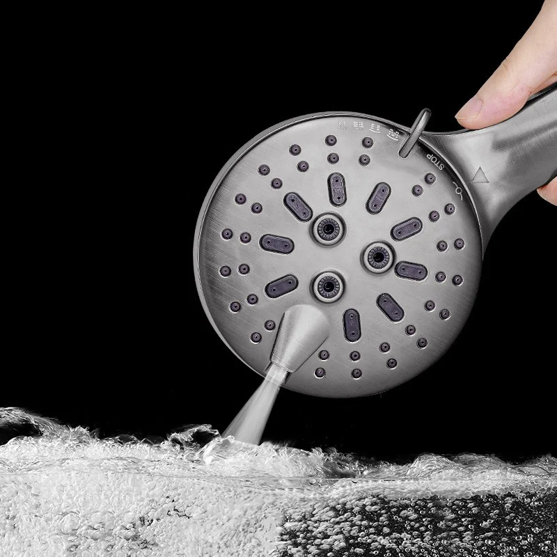 Smart Hot Sale 7 Options Eco Spa Water Saving Shuc High Pressure Rainfall Handheld Shower Head for Sale
