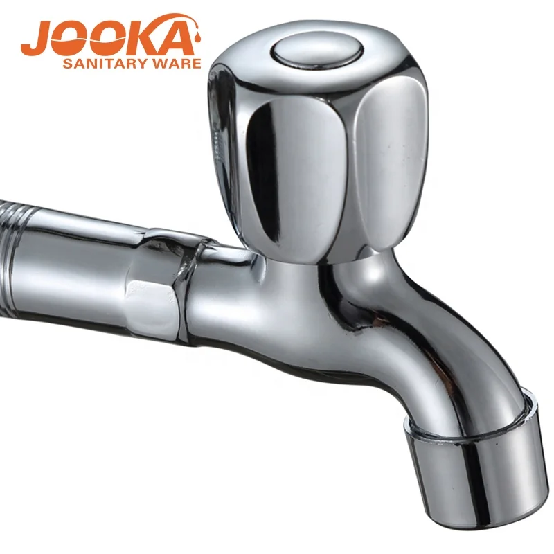 Wall Mounted Brass Garden Pillar Water Tap Flexible Water