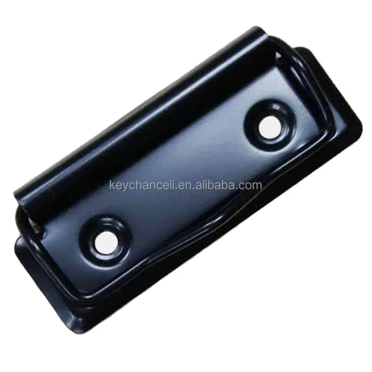 Высококачественные офисные принадлежности 70 мм матовый черный плоский металлический зажим