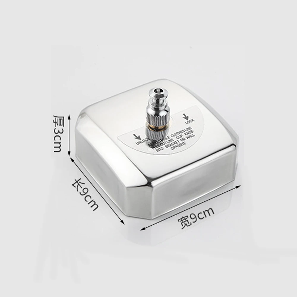 Retractable Clothesline 304 Stainless Steel Durable with Heavy Duty Adjustable Rope Shower Clothes Line for Outdoor and Indoor