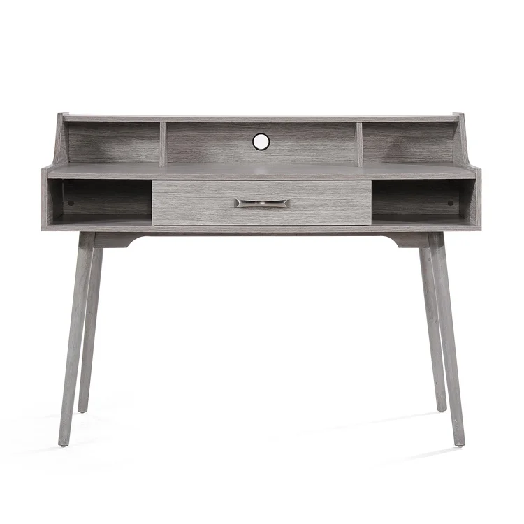  Современный серый дубовый стол Mid Century для дома и