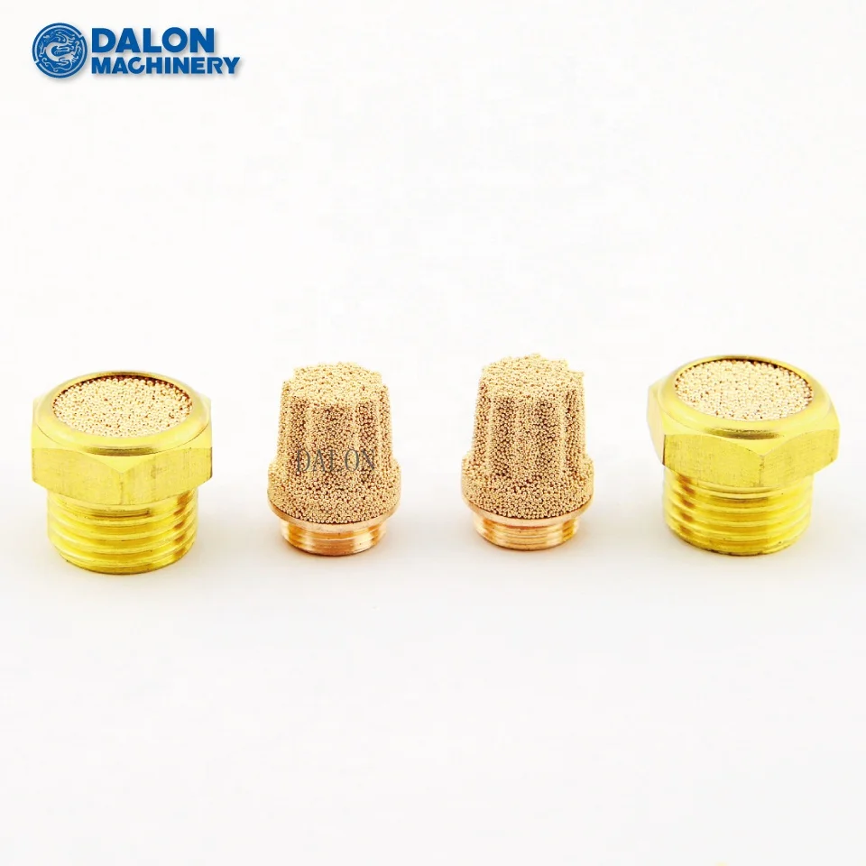 Sintered Bronze brass air Pneumatic Filter Silencer