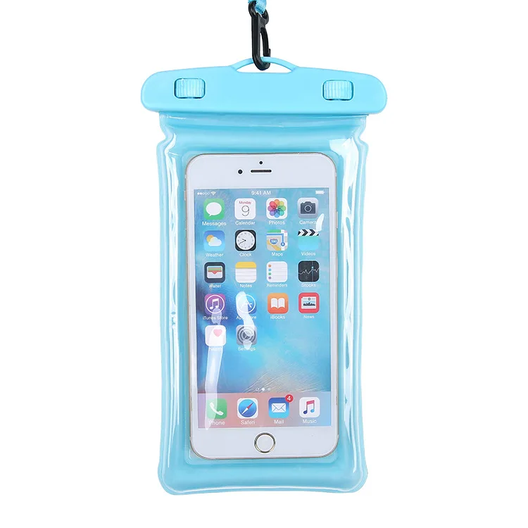 Underwater photo airbag mobile phone waterproof bag Hot spring swimming cellphone universal touch screen snorkeling waterproof
