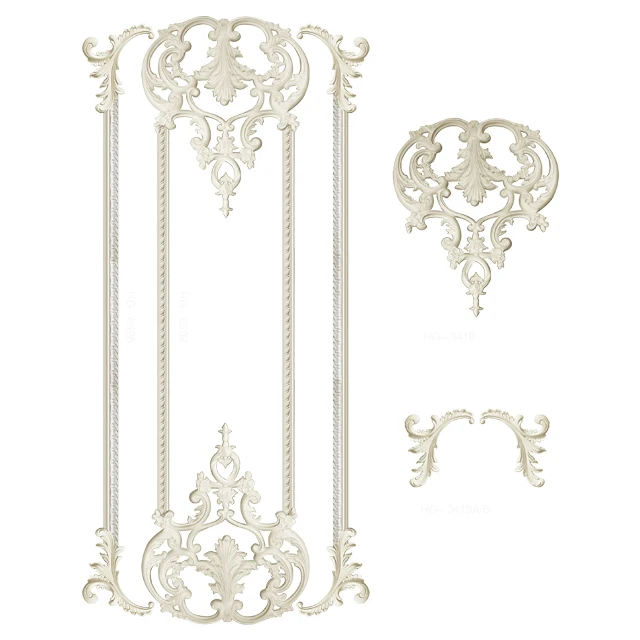 Easy Install Beautiful art decor polyurethane foam molding interior decorative pu moulding wall decorations for home