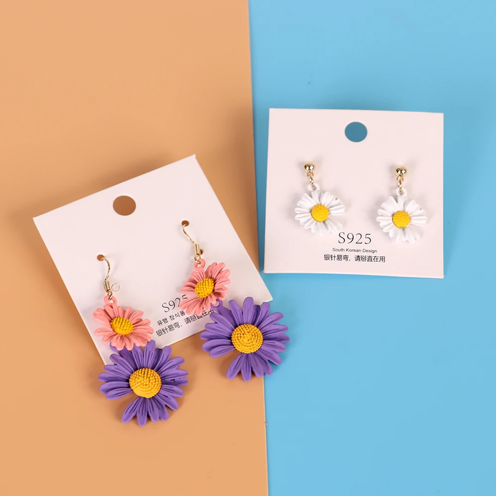 Yifan Simple Stylish Temperament Flower Dangle Charms Earring For Women Earrings In Bulk Wholesale Earring