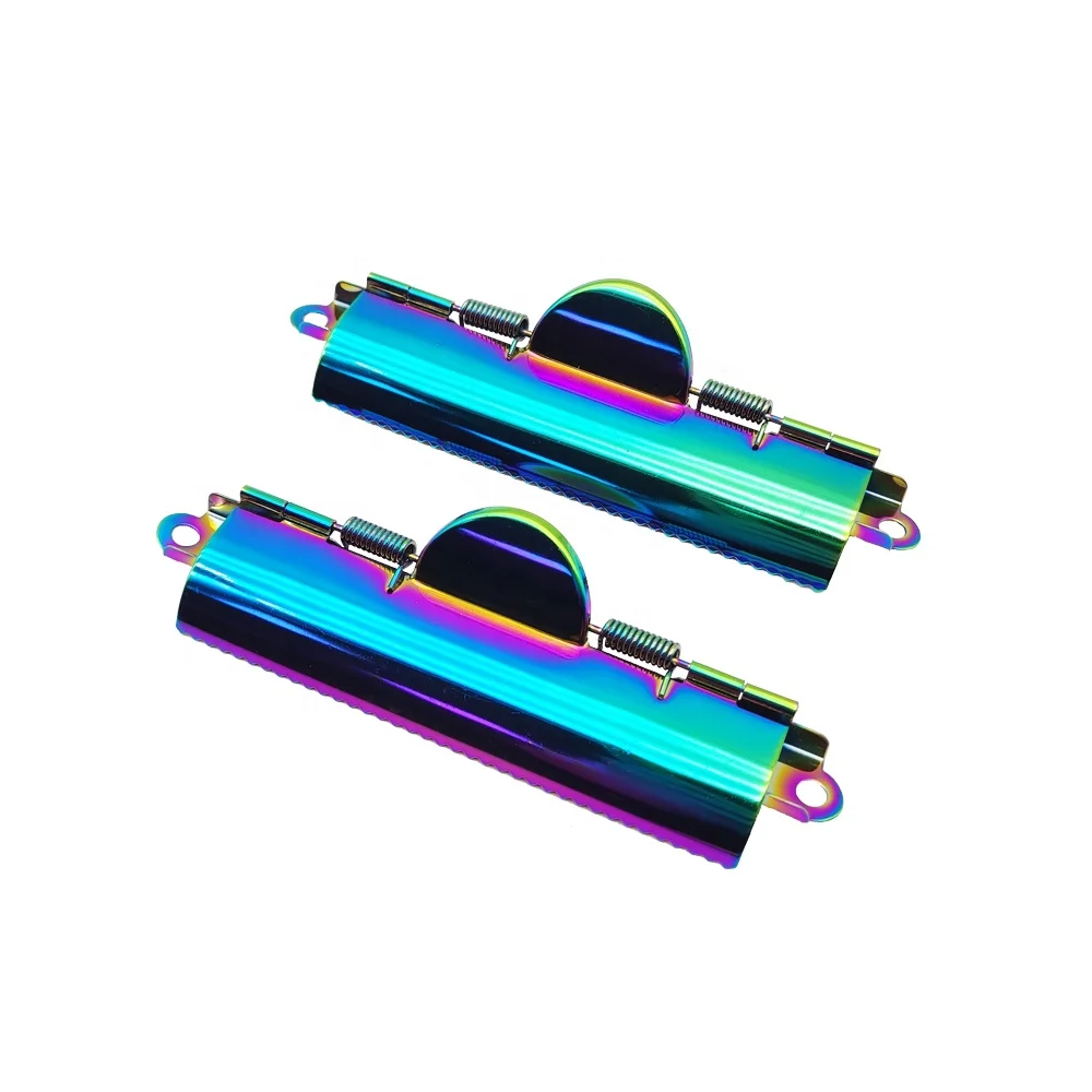 70 mm 110 mm luxury gold rose gold rainbow metal teeth clip for clipboard Bronze Vintage Brass With Clipboard Clip