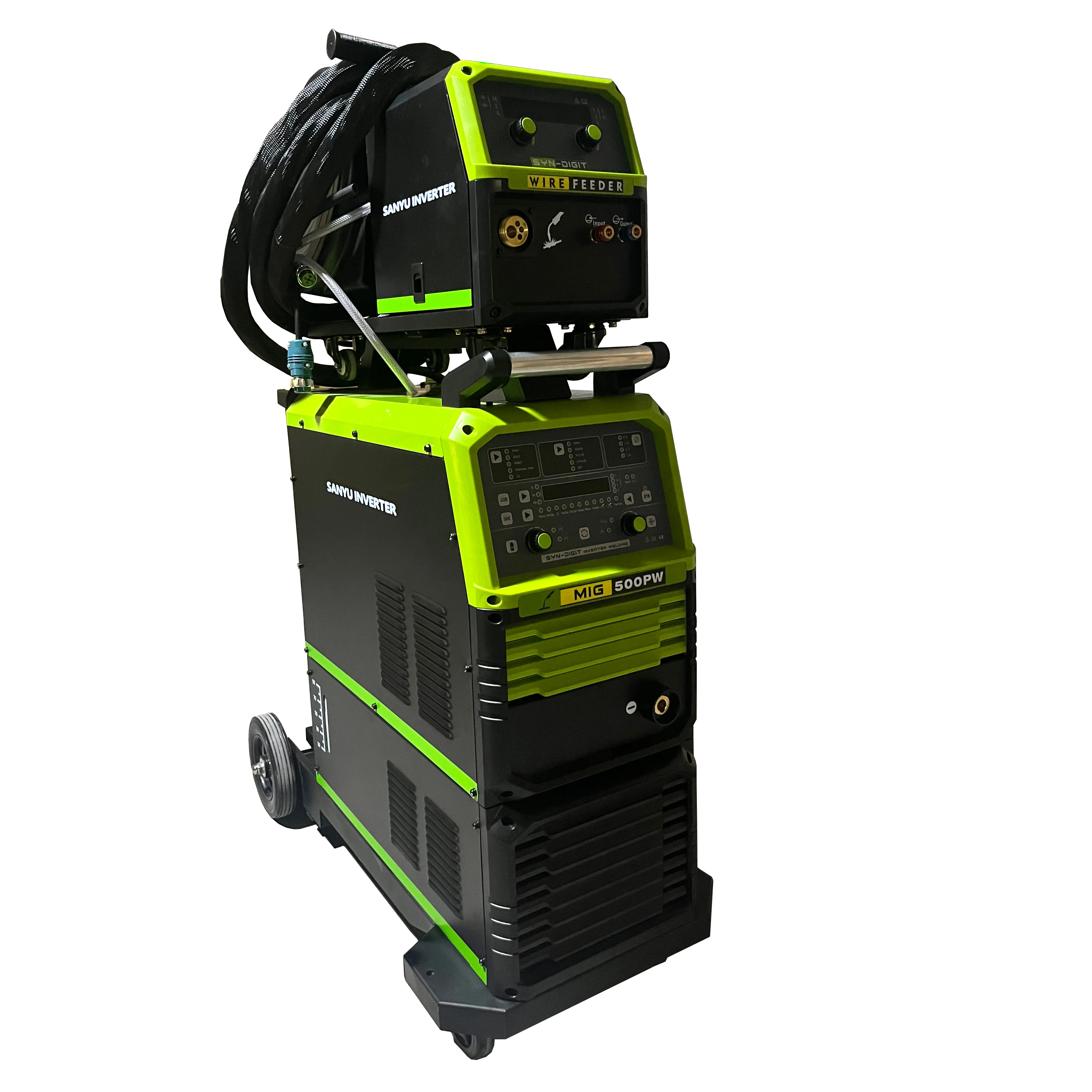 SANYU DOUBLE PULSE 220V 380V 350A 500A 630A SHIELDED MIG WELDING MACHINE