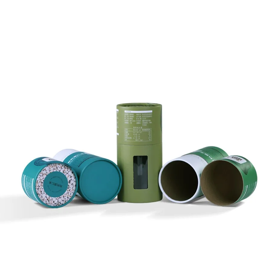 Custom Cosmetic Cylinder Strong Kraft Cardboard Child Resistant  Paper Tube for glass bottle