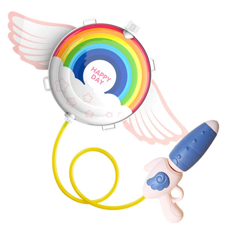 Рюкзак водяной пистолет, игрушечный пистолет, Летний Пляжный пистолет для мальчиков и девочек, брызговые игрушки, тяните большой объем, водяной спрей