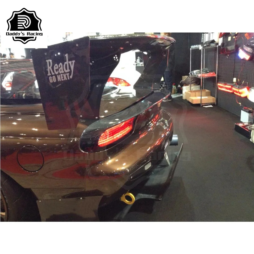 Carbon Fiber Rear Trunk Spoiler Wing Fit For Mazda RX7 FD3S 1992-2002 New Style Car Tuning Spoiler High Quality