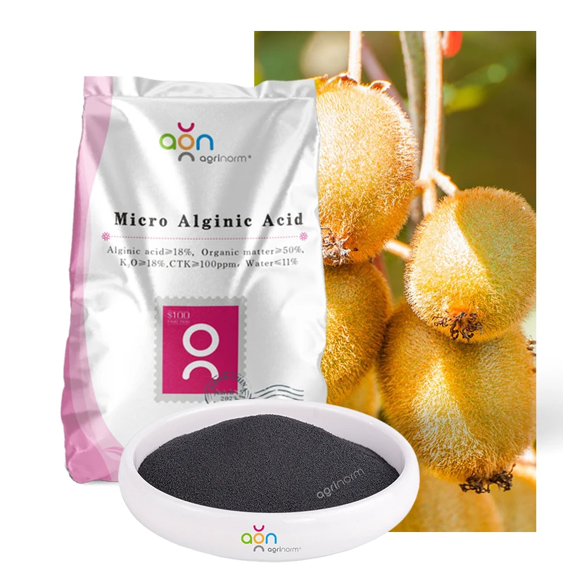 China Factory Ascophyllum Nodosum Fetilizers 18% alginic acid Animal Source Seaweed Extract