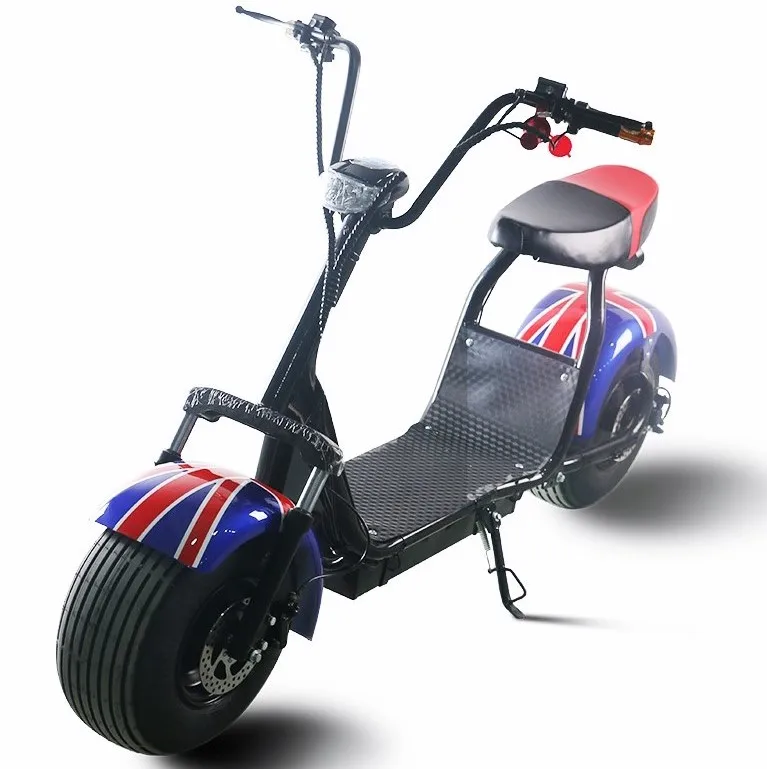 SLANE Newest Hot Selling 2 Wheels Electric Motorcycles Powerful Offroad Citycoco 1000W E-Tricycle