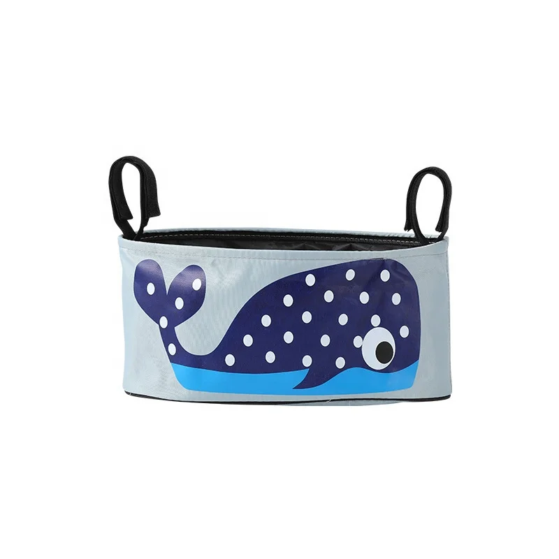 Multi-Function Canvas Baby Strollers Organizer, Universal Saddlebag Baby Crib small diaper bag