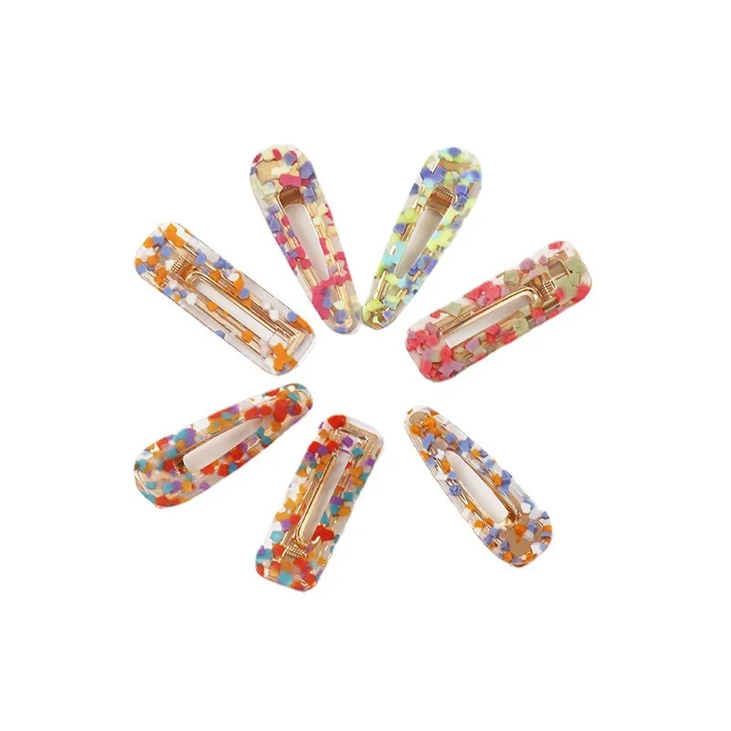 Wholesales Korea High Quality Zinc Alloy Princess Girls Hair Clips Acetic Acid Duck Bill Hairpin For Women