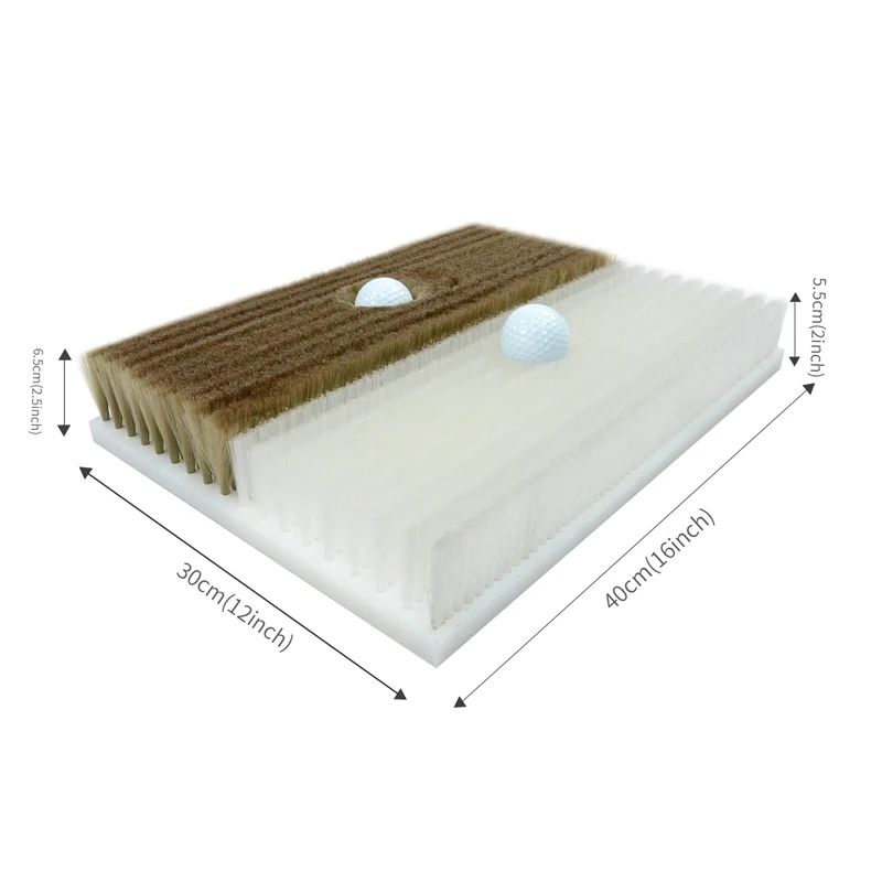 Custom 2 in 1 Real Simulation Golf Bunker Hitting Mat Swing Trainer with ABS Base for Golf Driving Range Chipping Training
