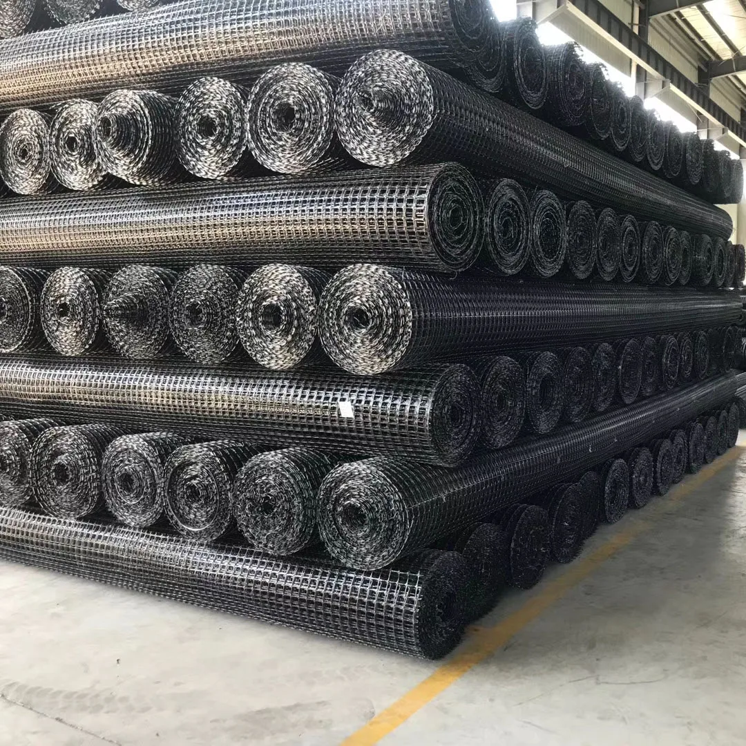 High Tensile Strength 15KN-50KN PP Biaxial Geogrid for Soil Stabilization Plastic Biaxial Geogrids