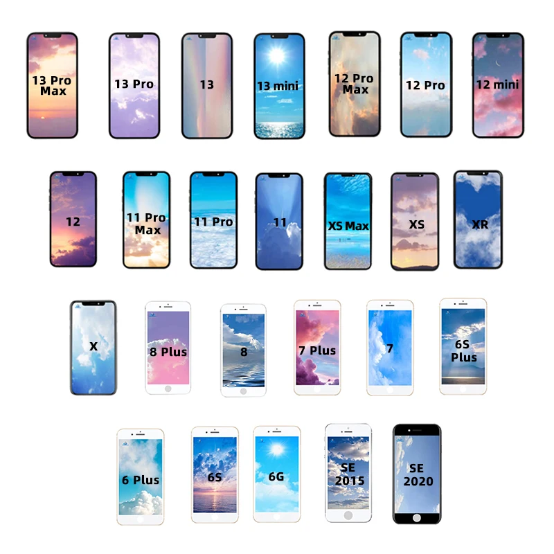 Оригинальная Замена для iPhone X Xs Max Xr, 10, 11, 12, 13, 14, Pro OLED экраном для сборки iPhone 5s 6s SE 5 6 7 8 плюс ЖК-дисплей