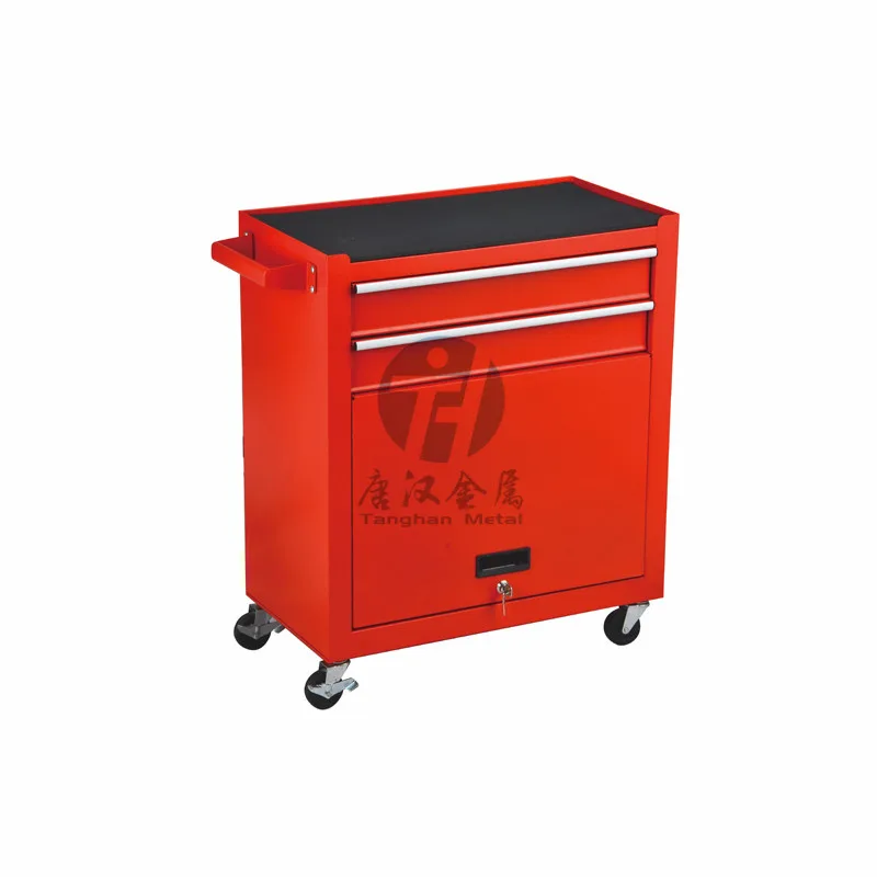 Rolling Cabinet Storage Chest Box Garage Toolbox Organizer w/ 6 ball bearing slide Drawers for heavy duty jobsite steel storage