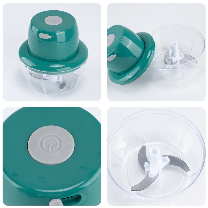 Electric vegetable cutter USB rechargeable food blender garlic shredder cutting vegetables meat wireless vegetable cutter slicer
