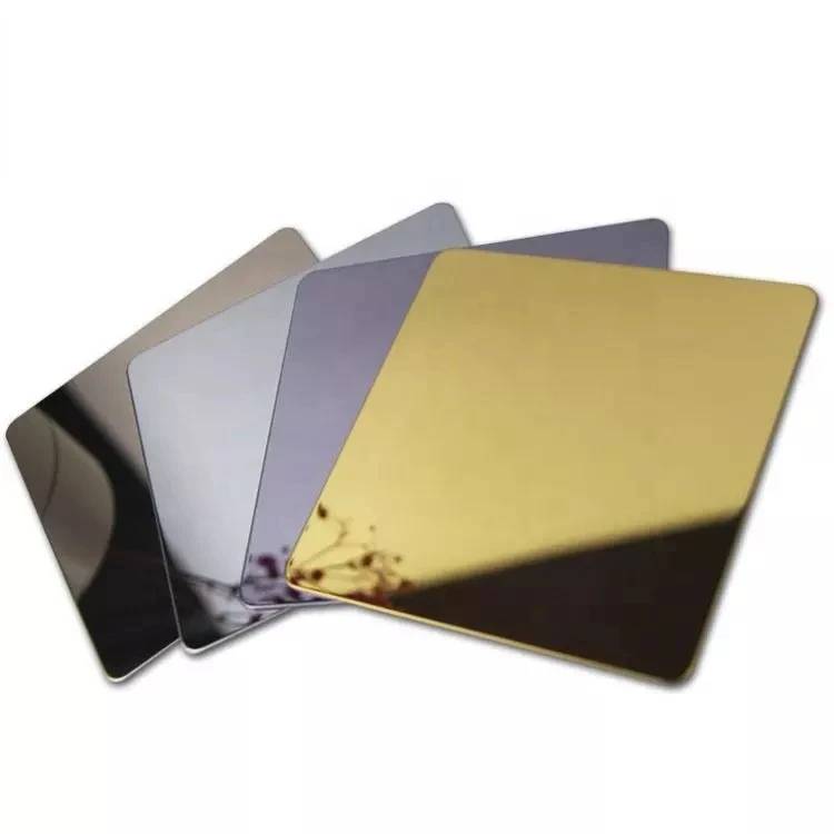 Gold / Rose Gold / Bronze / Copper Clad 201 304 316 304L Stainless Steel Sheet For Decoration