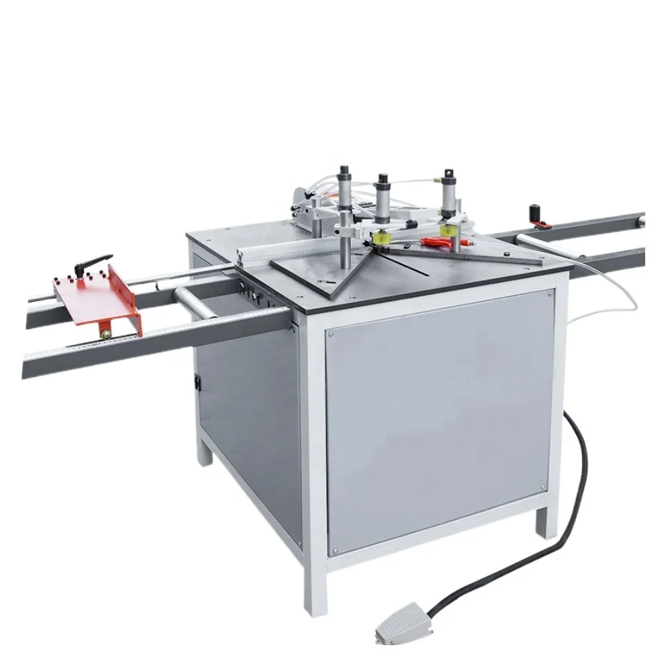 Aluminum tube aluminum roll cutting machine thin wood iron sheet plastic steel cutting corner machine