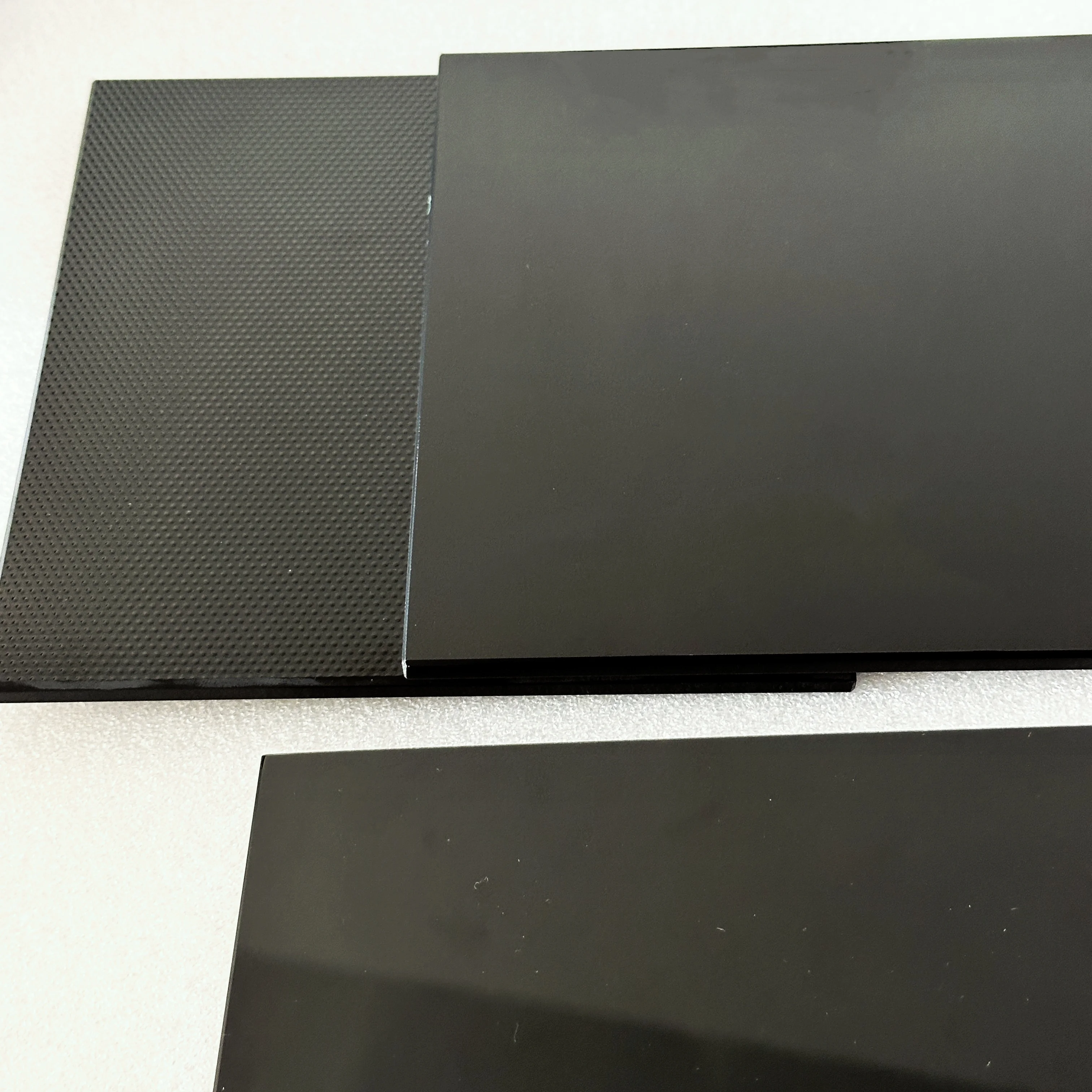 custom low price fire resistant ceramic glass black heat resisting ceramic glass for fireplace