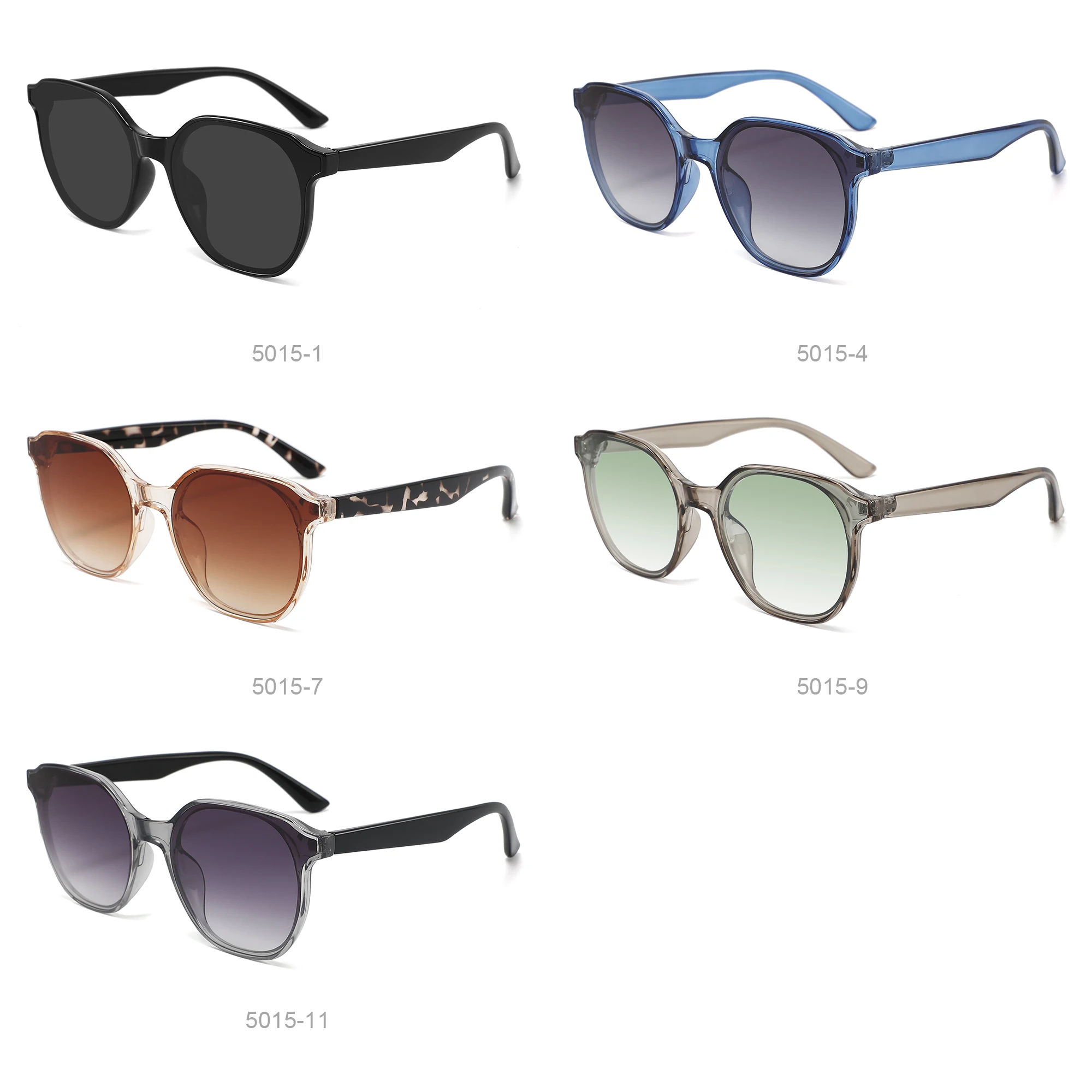 New Arrival PC frame smoke Flat lens UV400 custom logo sunglasses for men women