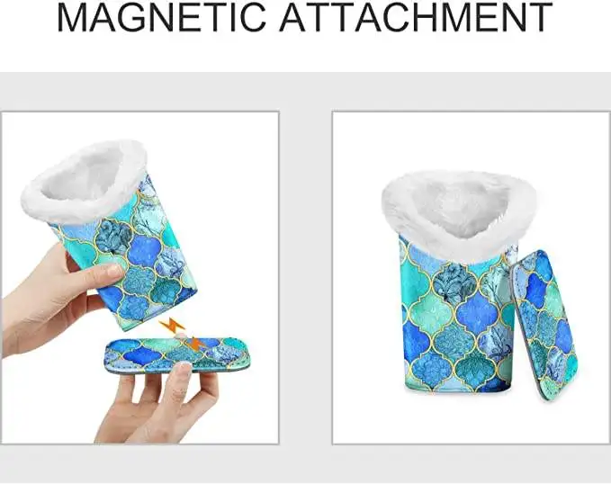 OEM Factory Supplier Sunglasses Eyeglasses Glasses Holder with Magnetic Base Premium Vegan Leather Stand storage Case