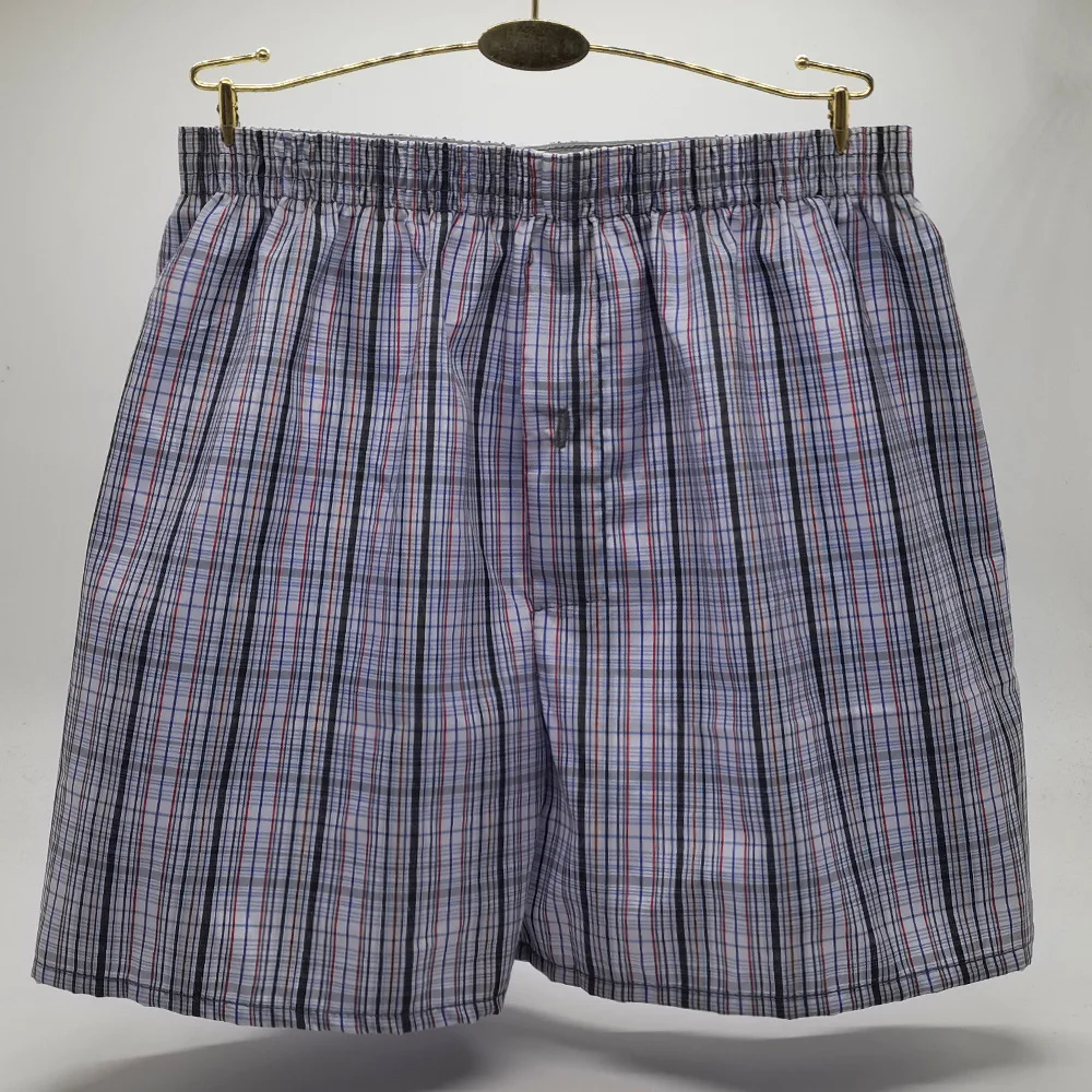 OEM High Quality Summer Mens Beach Checkered Trunks With Button Fly Quick Dry Board Shorts For Men