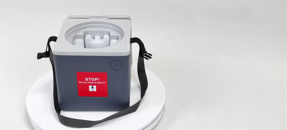 Professional Portable Cold Box Vaccine Storage Medical Transportation Cooler Box 1.5L