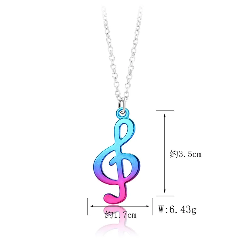 Ожерелье для 2 лучших друзей ожерелье лучшей подруги многоцветное градиентное с подвеской в виде музыки и радио пары