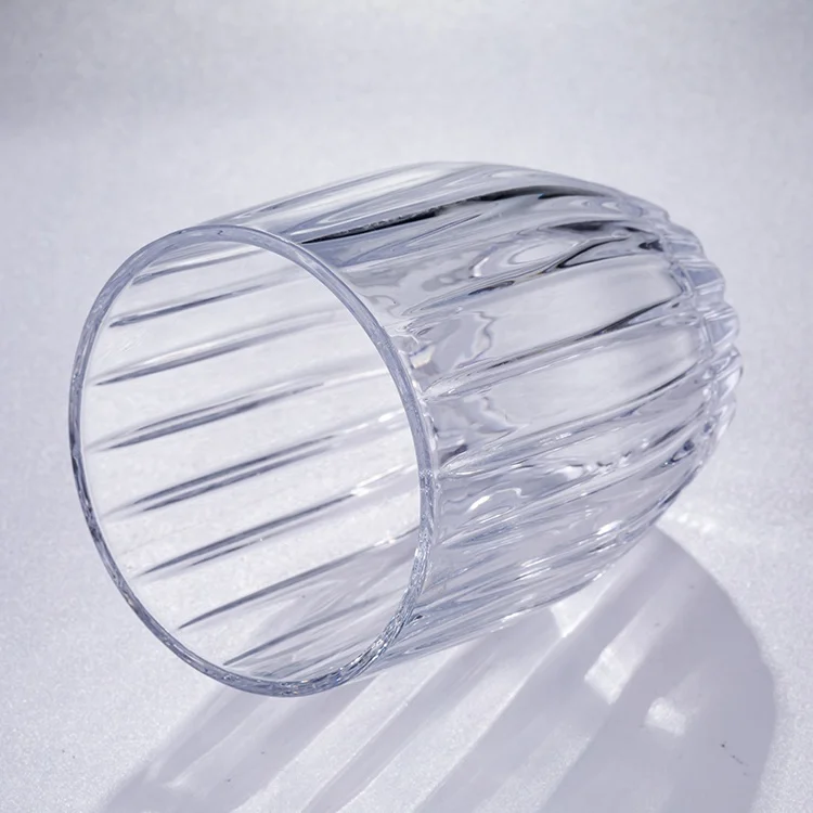 Whisky Tumbler Ocean Tumbler Lead Free Crystal Glass Wine Set Crystal S005 Striped Create Art Luxury Shot Glass Drinkware 551.6g