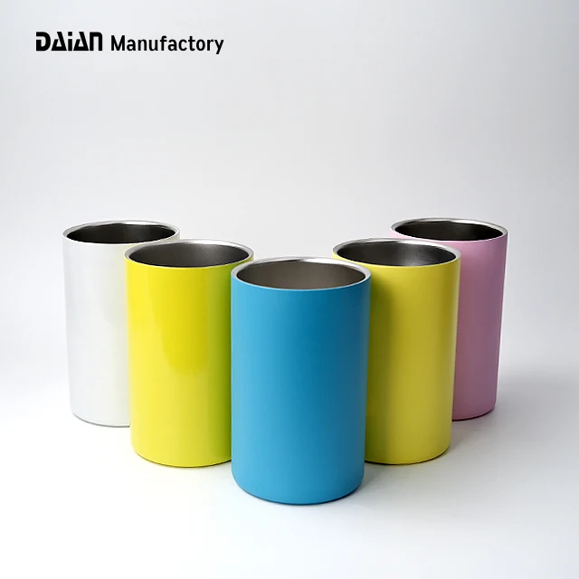 Amazon Top Seller  Double-Wall Stainless Steel Insulated Ice Bucket  for Home Bar, Chilling Beer, Champagne and Wine