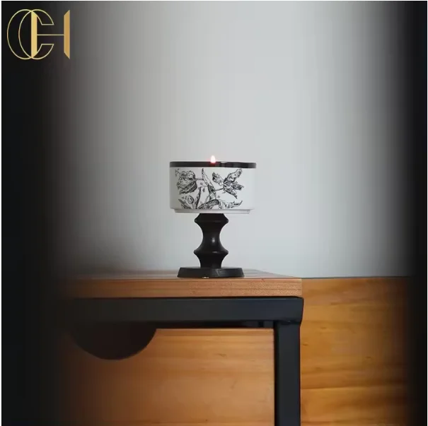 C&H Wholesale Home Decoration Custom Soy Wax French Romantic Aromatherapy  Scented Candle