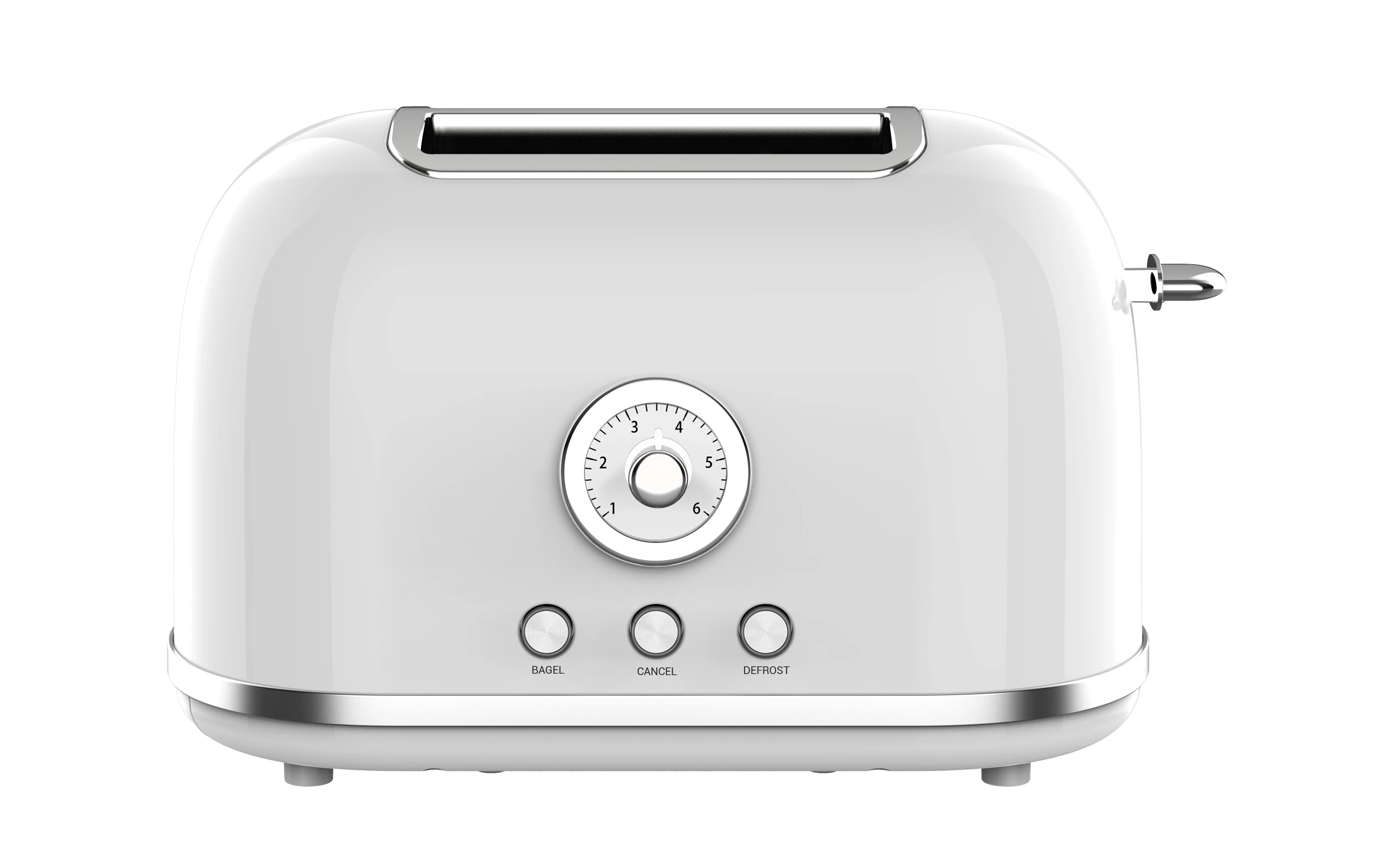 Custom logo timer Retro 2 slice Toaster Stainless Steel Electric POP UP Bread Toaster with Grill