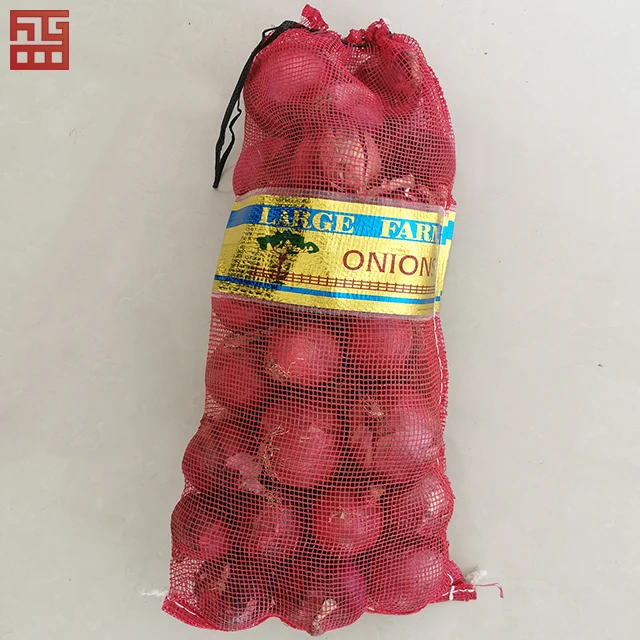 
PP PE Mesh Bag 25kg 50kg Vegetables Onion Potatoes Mesh Packing Bags 